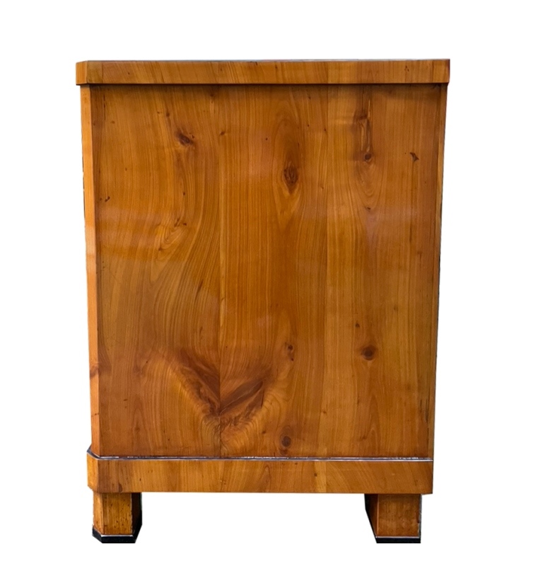 Large cherrywood chest side
