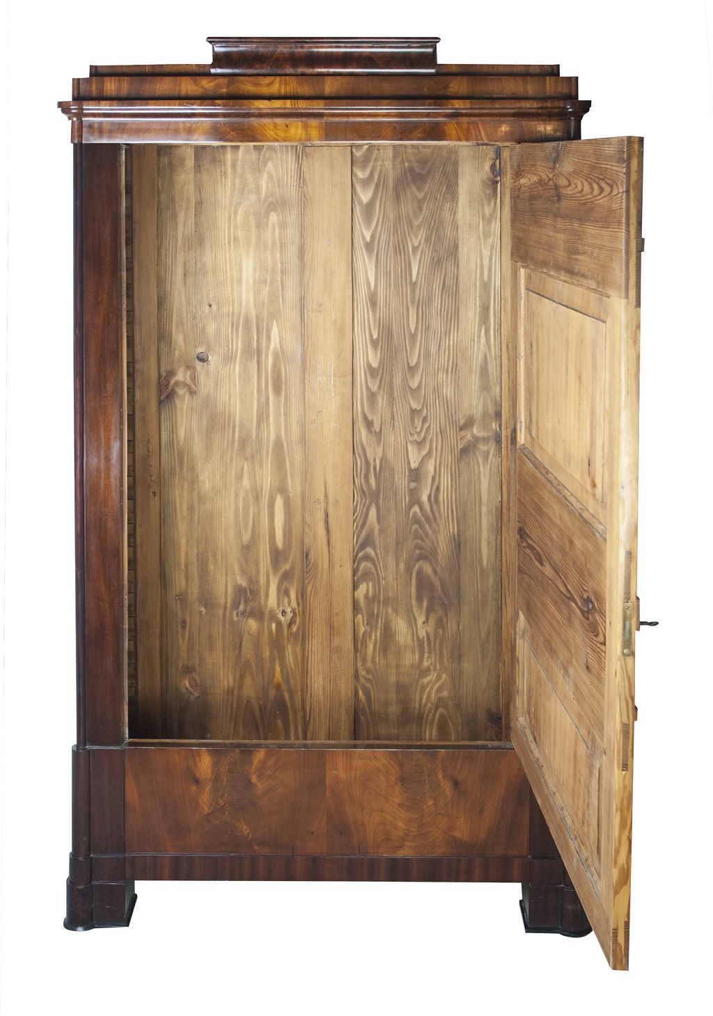 One-door Biedermeier cabinet open