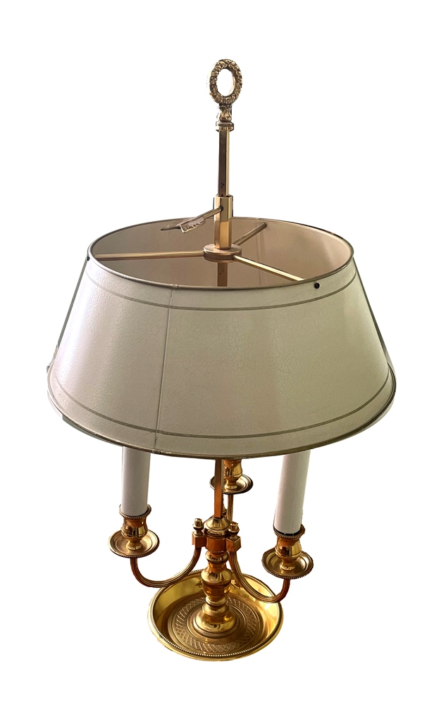 Bouillotte-Tischlampe aus