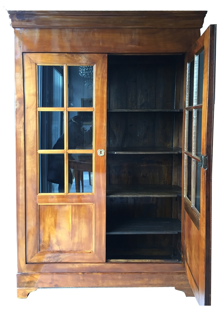 Biedermeier bookcase open