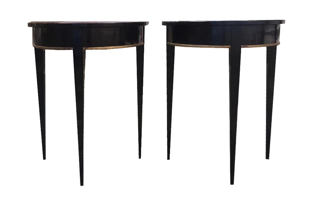 Pair of Demi-Lune tables