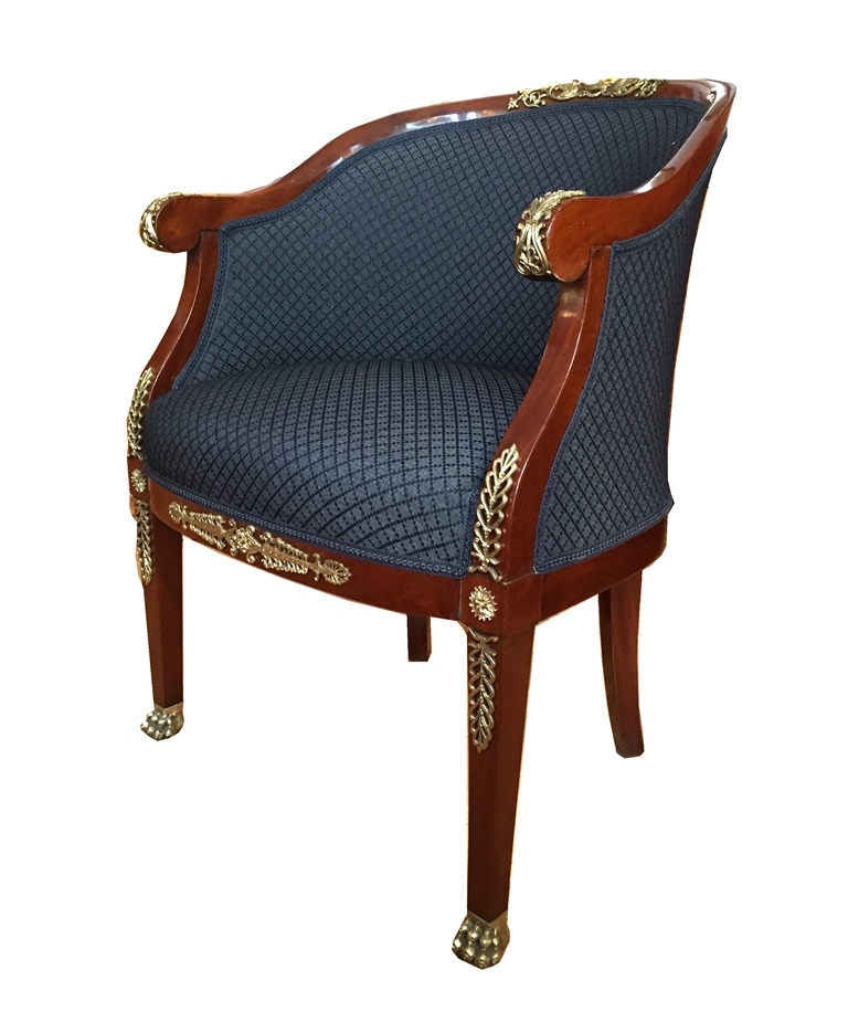 Einzelner Sessel "Bergère" seitlich