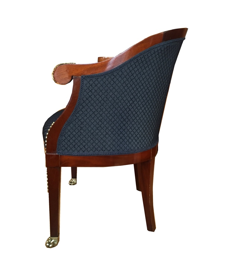 Einzelner Sessel "Bergère" Seite