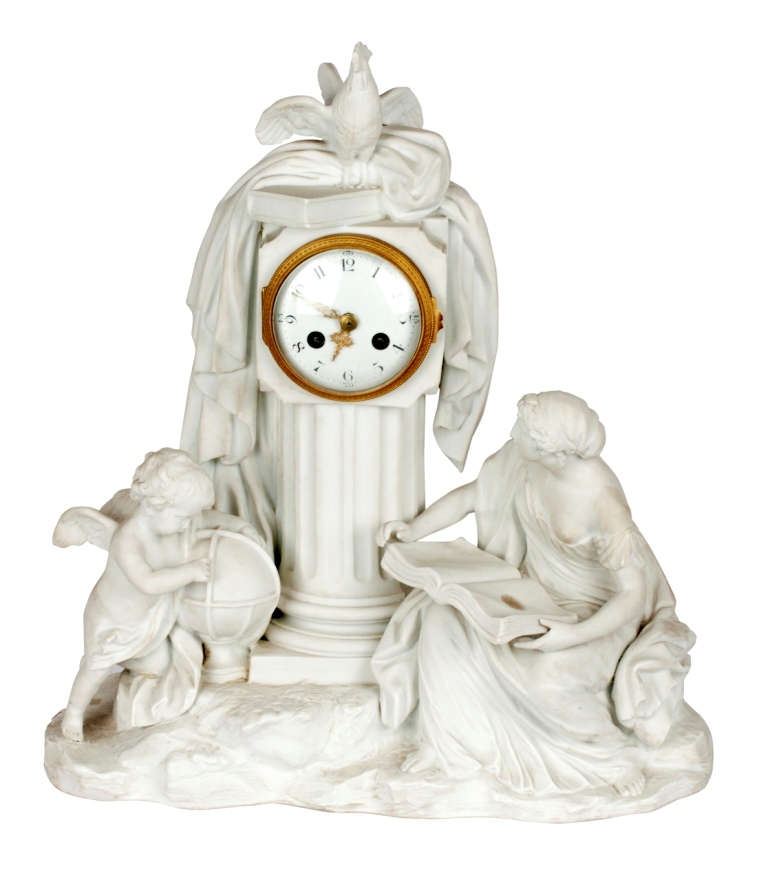 Französische Pendule „Das Studium“ 