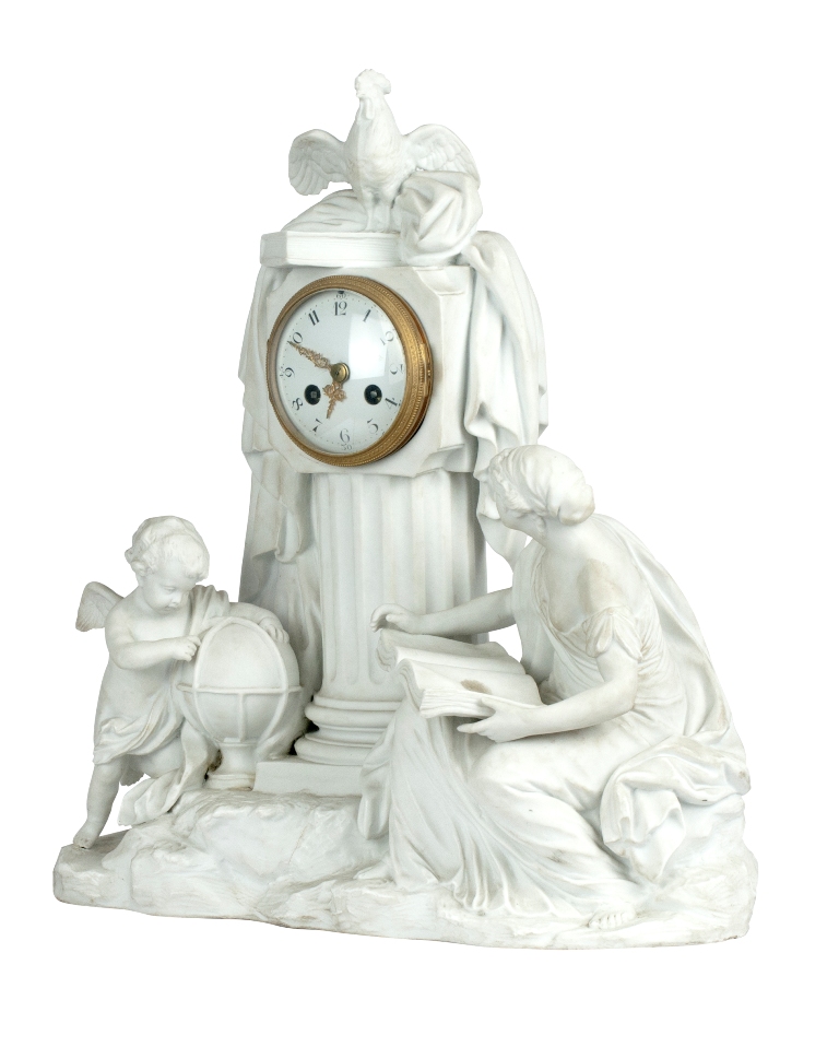 Französische Pendule „Das Studium“