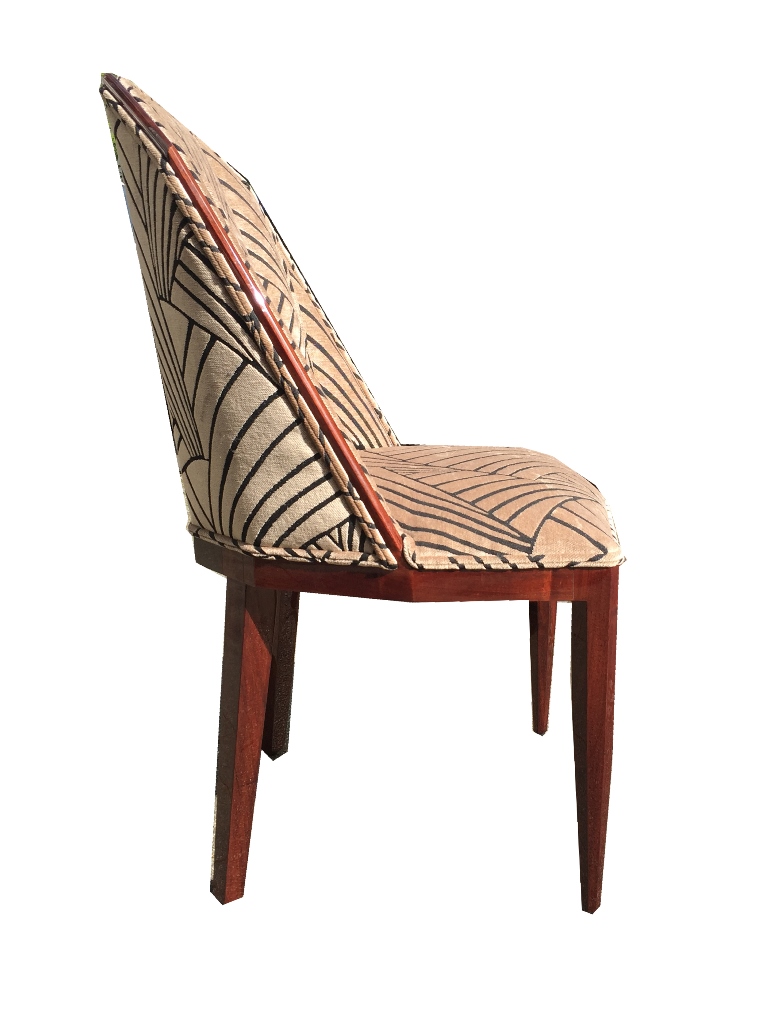 Art Déco Stühle Palisander