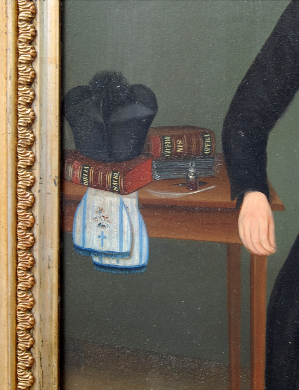 Biedermeier painting detail