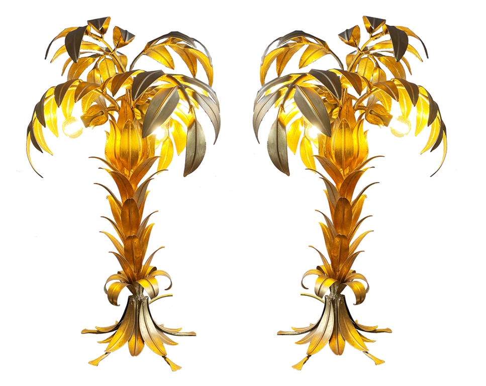 Tischlampen an