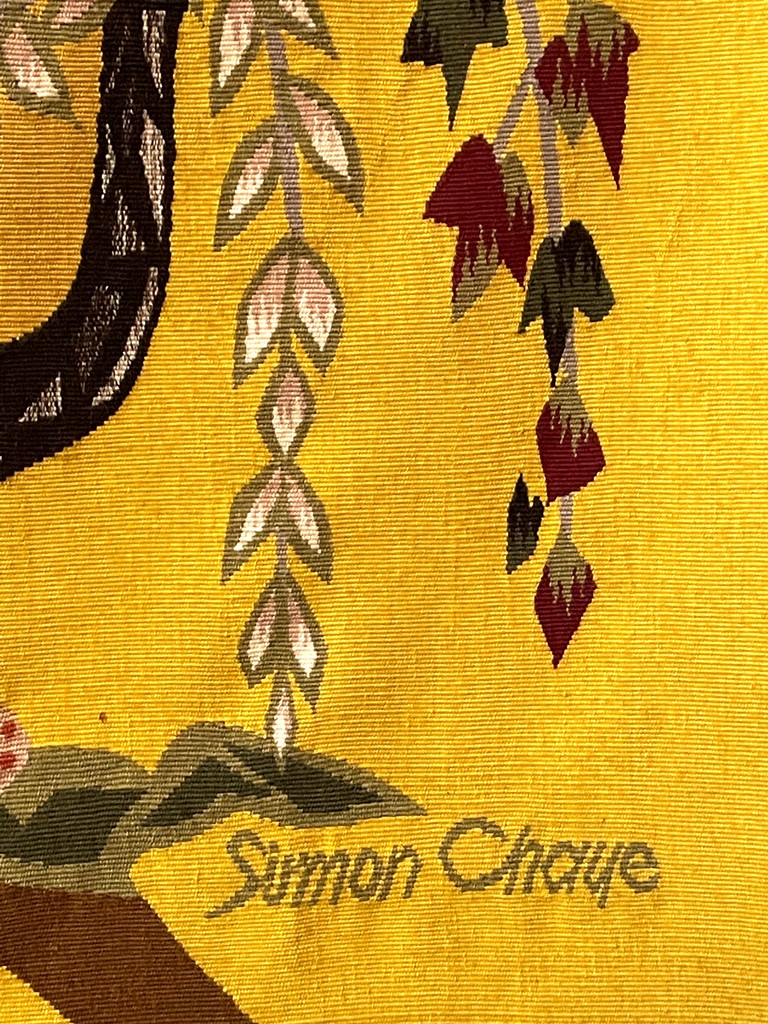 Tapestry signed Simon CHAYE