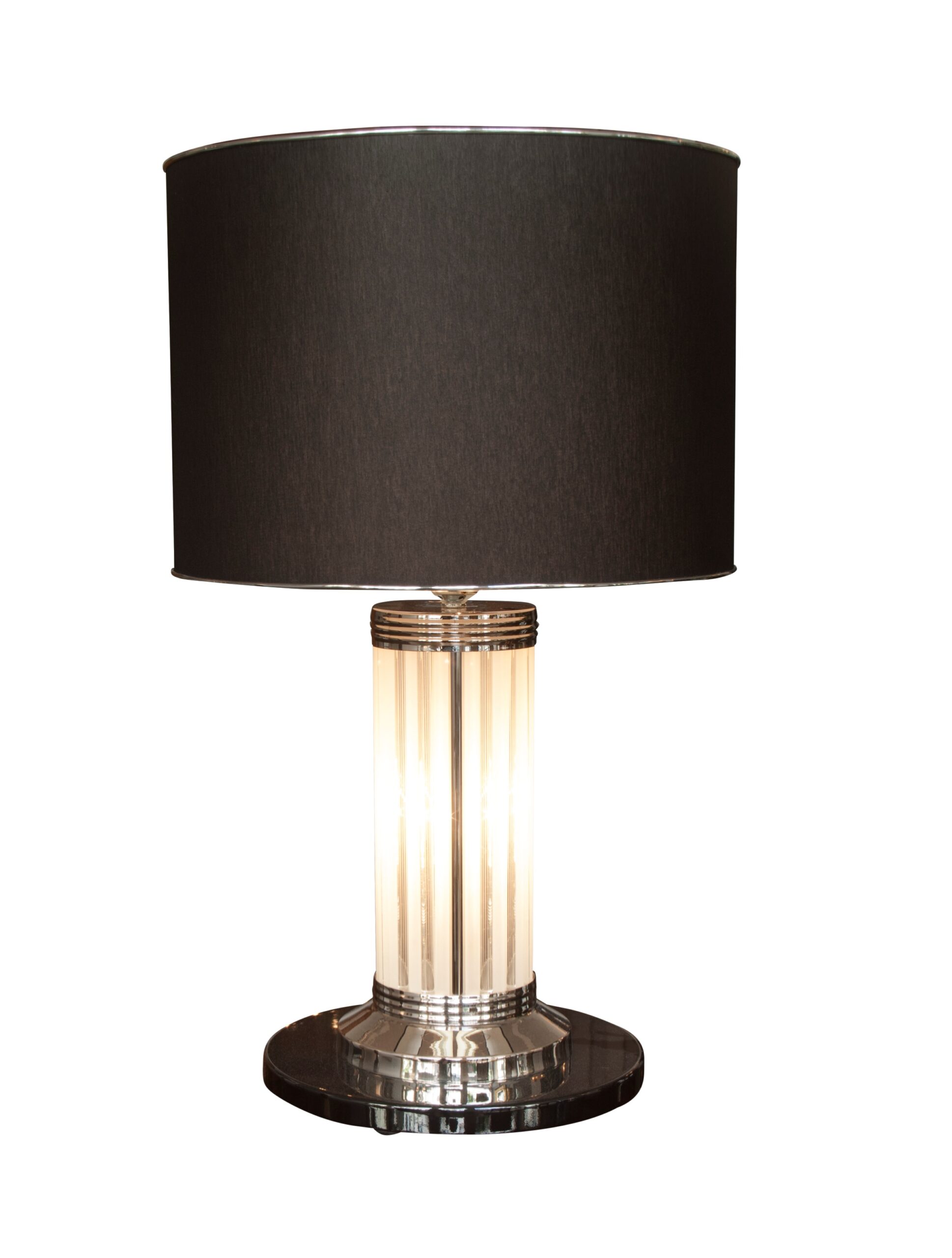 table lamp on