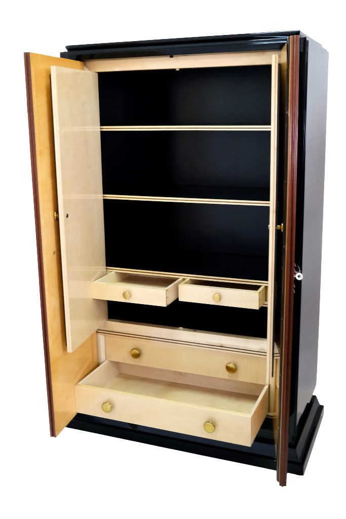 Art Déco Schrank mit Innenleben