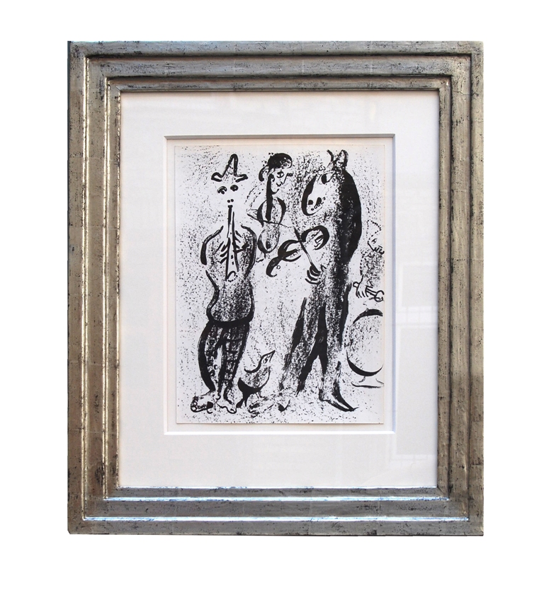Marc Chagall Lithographie "Die Marktschreier"