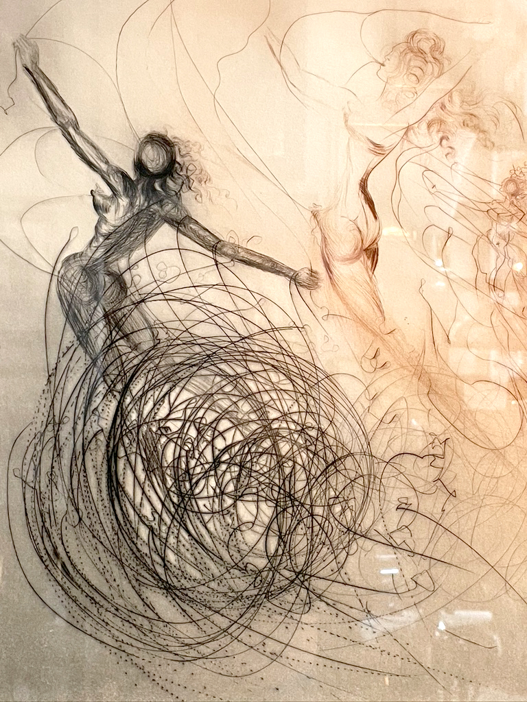 Salvador Dali signed etching Detail2 