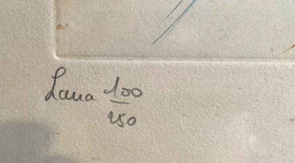Original Radierung auf Lana