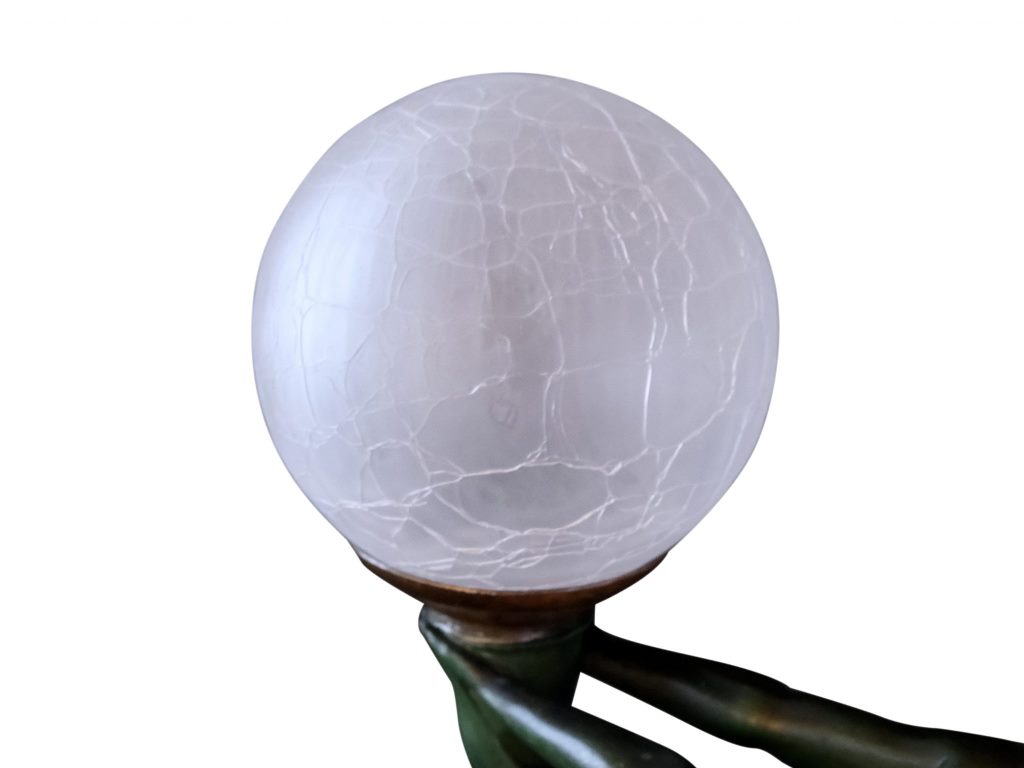 Bronze table lamp detail